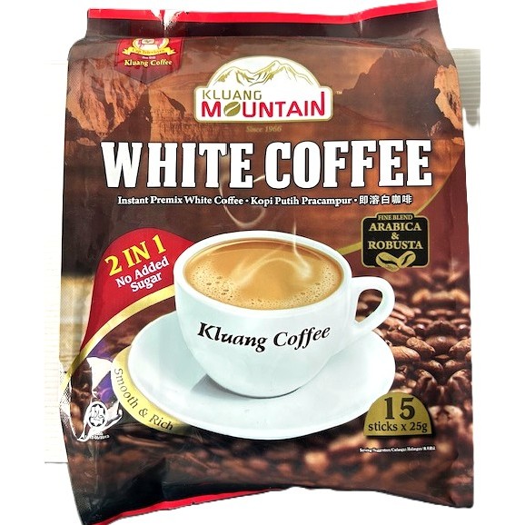 Kluang Mountain White Coffee 2-in-1 – Kluang white coffee 2 in 1 no sugar